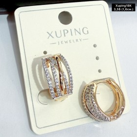Сережки Xuping18К 20372 (1,6см)